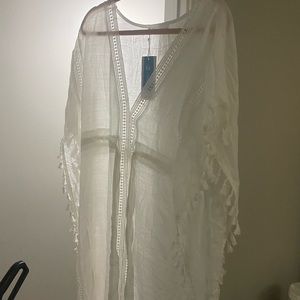 White Cupshe Cover Up Size Large